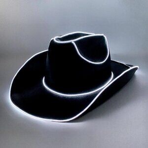 LED Light Up Cowboy Hat Cowgirl Hat for Halloween, Christmas, Party,